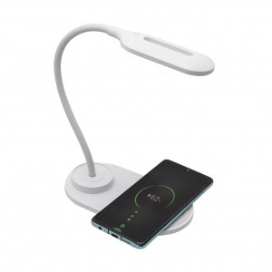 Lámpara LED Denver LQI-55 QI para escritorio  blanco