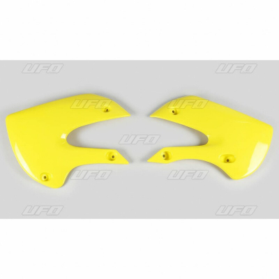 Plásticos laterales de radiador UFO Suzuki amarillo SU03927-102 SU03927-102