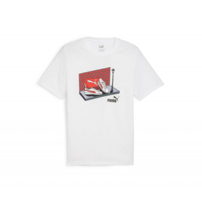 Camiseta PUMA GRAPHIC SNAKER BOX 680175 02 Blanco