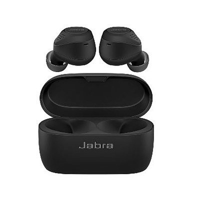 Auriculares inalambricos jabra elite 75t wlc negro + estuche de carga