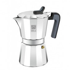 CAFETERA BRA DELUXE2 ALUMINIO 1T VITRO