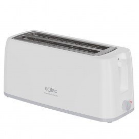 Tostador Solac TL5421, 2 ranuras largas, 1200W, blanco