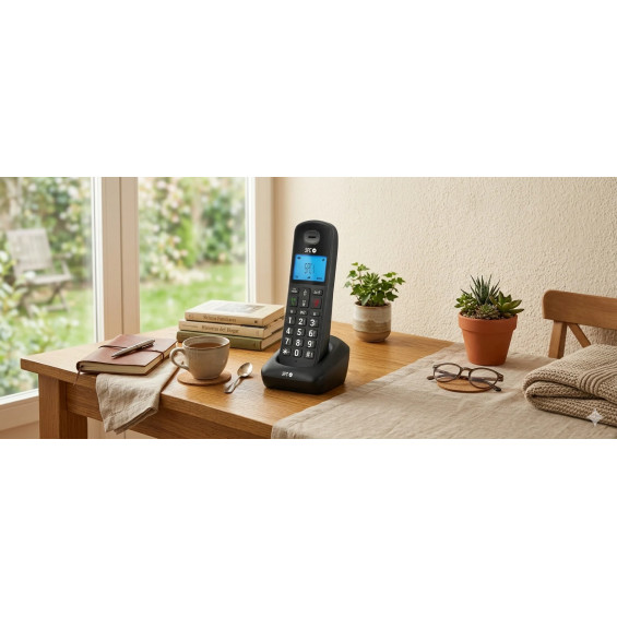 Teléfono inalámbrico Dect SPC 7620N GOSSIP, con manos libres, negro - imagen 2
