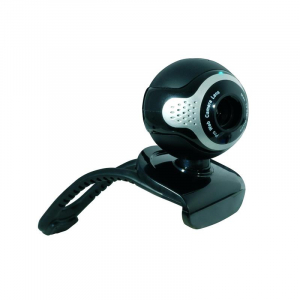 Webcam NGS Swift Cam-300, Sensor 300 Kpx, con micrófono incorporado, negro y plata