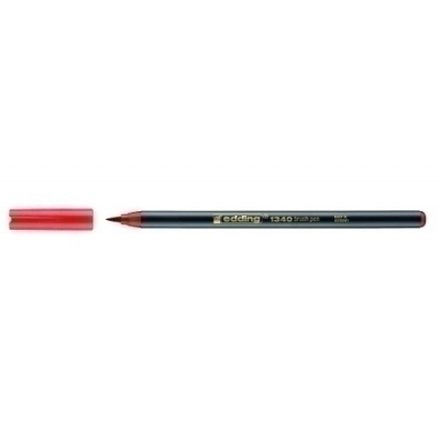 ROTUL.EDDING 1340 BRUSHPEN ROJO - Pack de 10 unidades
