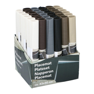 Mantel individual de colores variados, medidas 43 x 30 cm