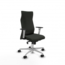 Piqueras y Crespo Albacete direcci?n sincro bali negro brazos 1D blancos base aluminio ruedas 65 nailon