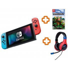 Consola Nintendo Switch AZ/RJ + Minecraft + auricular