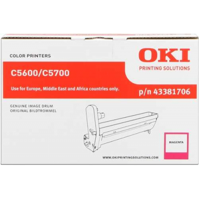 OKI C5600/C5700 Magenta Tambor de Imagen Original - 43381706 (Drum)