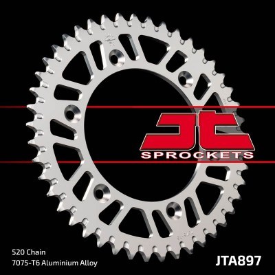 Corona JT 897 de aluminio con 51 dientes JTA897.51