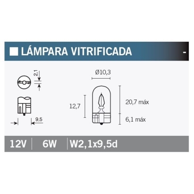 Caja de 10 lámparas OSRAM 2886X 2886X