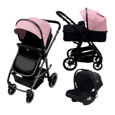 Trío Convertible Two+ 2 Rosa