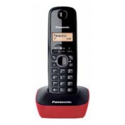 Teléfono Inalámbrico Panasonic KX-TG1611/ Negro y Rojo