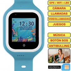 SaveFamily Reloj Iconic Plus 4G Azul - Reloj con Localizador