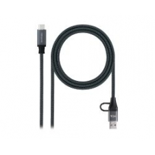 Nanocable USB-C a USB-A+USB-C/M 1m (10.01.4111-COMB)