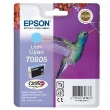 Cartucho tinta epson t0805 cian claro 7.4ml stylus photo r265 - 360 - rx560 - colibri