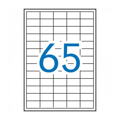 03052 etiqueta autoadhesiva Plaza Desmontable Blanco 100 pieza(s)