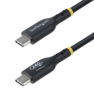 Cable de Carga USB-C de 3m - Cable USB Tipo C - Certificación USB-IF - PD de 240W EPR - Cable USB 2.0 USB-C de Carga para Portátiles - Recubrimiento de TPE - Macho a Macho