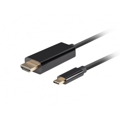 CABLE USB-C A HDMI LANBERG MACHO/MACHO 4K 60HZ 3M NEGRO