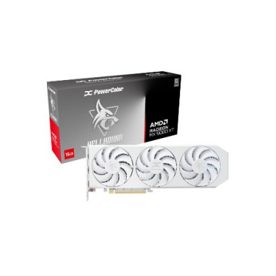 TARJETA GRÁFICA POWERCOLOR RX 9060XT 16GB HELLHOUND WHITE
