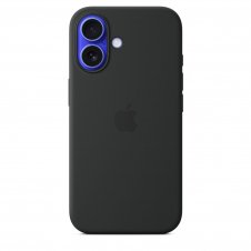 Apple Funda de silicona con MagSafe para el iPhone 16 - Negro