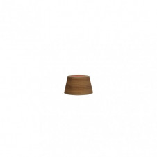 Pantalla Salma Pinza Madera Oscura 10dx8dx8h Conica Abierta