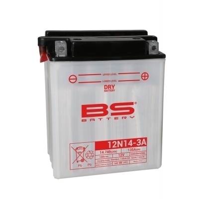 BS BATTERY Battery Conventional with Acid Pack - 12N14-3A 310528