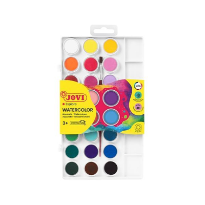 JOVI C.24 ACUARELAS COLORES SURTIDOS