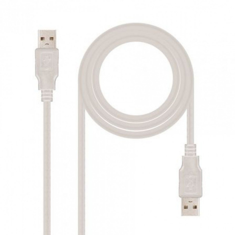 PowerGreen Cable USB 2.0 tipo AM-AM 3 M Negro