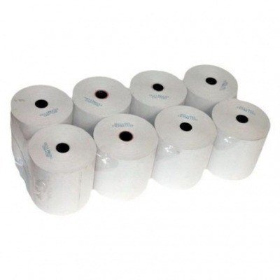 Rollo Papel Térmico/ 80 x 55 x 12mm/ 8 unidades