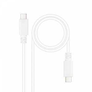 Nanocable CABLE USB 2.0 3A TIPO USB-C/M-USB-C/M BLANCO 1.5 M