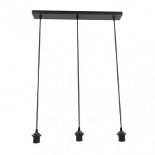 Armazon Regleta Nia 3xe27 Negro Regx60x6cm