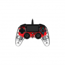 Nacon Compact Controller Wired para PS4 Iluminado Rojo