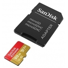 MEMORIA MICRO SD SANDISK EXTREME ADAPTADOR CL10 190 MBS 512G