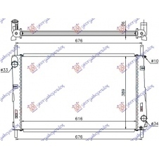 RADIADOR 2.5 i-24V BENZ + A / C (62x39.5)