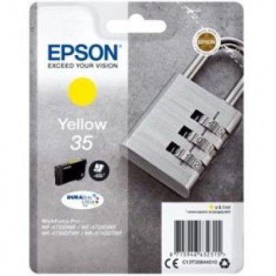 Cartucho tinta epson c13t35844010 amarillo durabrite ultra ink 35 - 650 paginas - candado