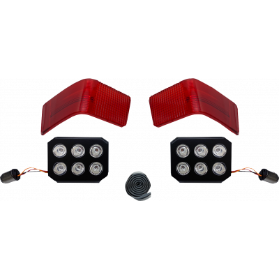 LED Tour-Pak Run/Brake Lights with Lenses CUSTOM DYNAMICS CD-TP-13-R