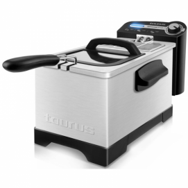Freidora de aceite Taurus Professional 3 Plus, colador, 3 litros, 2100W, acero inox