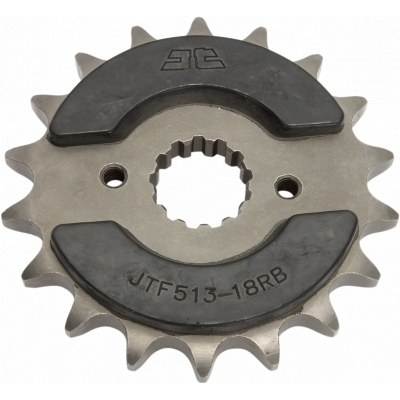 Piñón con goma anti-ruido JT SPROCKETS acero 513 - 530 JTF513.18RB