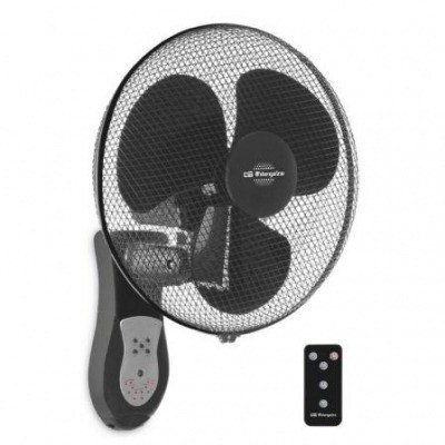 VENTILADOR DE PARED ORBEGOZO WF 0243 - 40W - ASPAS 40CM - 3 VELOCIDADES - TEMPORIZADOR - CABEZAL OSCILANTE MULTI ORIENTABLE - MANDO A DISTANCIA