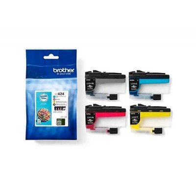 Brother LC424 Pack de 4 Cartuchos de Tinta Originales - LC424VAL