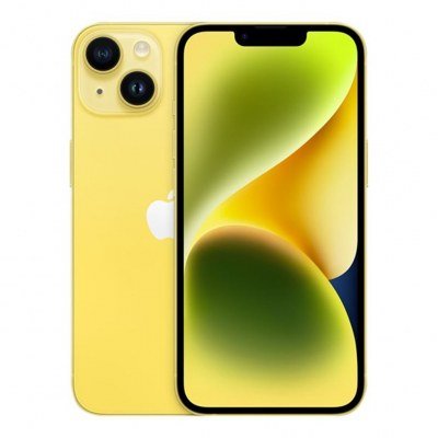Telefono movil smartphone apple iphone 14 256gb yellow sin cargador - sin auriculares - a15 bionic - 12mpx - 6.1pulgadas xdr - 5g