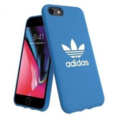 CARCASA ADIDAS ORIGINAL BASICS BLANCA/AZUL COMPATIBLE CON IPHONE 6 / 6S / 7 / 8