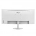 Monitor MSI PRO MP341CQW, 34 pulgadas, UWQHD, VA, 100 Hz, 1 ms MPRT, curvo, altavoces, DisplayPort, FreeSync, blanco - imagen 2