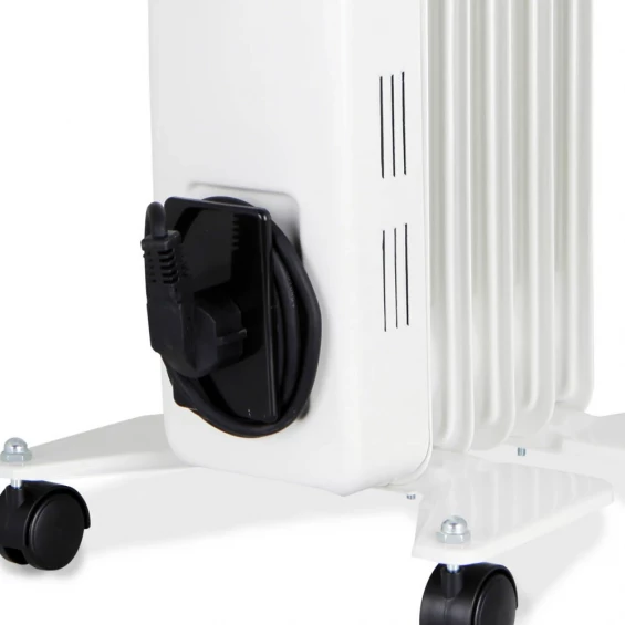 Radiador de aceite Orbegozo RH 1000, 1.000 W, 5 elementos, 2 potencias, termostato regulable, blanco - imagen 5
