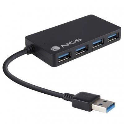 Hub USB NGS IHUB 3.0/ 4 Puertos USB 3.0