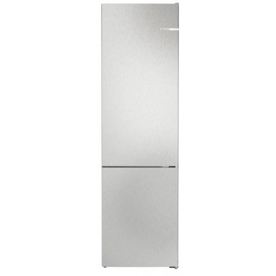 Frigorífico combi Bosch KGN392LCF, 203 x 60 x 66.5 cm, Total No Frost, clase C, 162 kWh/año, 35 dB, 363 litros, VitaFresh 0°C, acero mate antihuellas