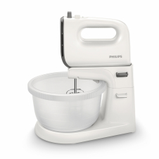 Batidora amasadora philips viva collection recipiente 3l automatico 450w 5 velocidades y turbo gris blanco HR3745/00