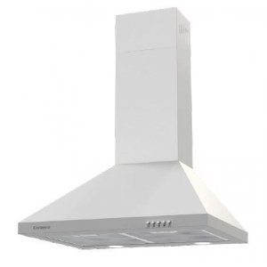 Campana decorativa de pared piramidal Corbero KURAMATHI660W, 60 cm, 621 m3/h, clase A, 3 velocidades, 69dB, filtro aluminio, 2 luces LED, blanco
