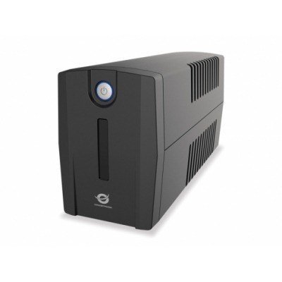 Conceptronic Zeus 850VA 480W UPS SAI - Bateria de 12V/7.5Ah - 2 Enchufes Schuko